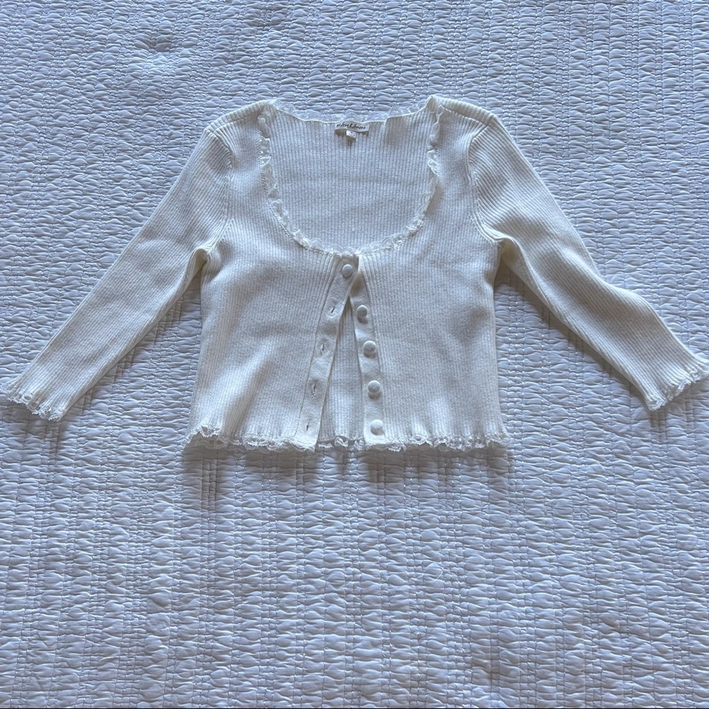 SOLD For love and lemons button cropped cardigan - Picture 5 of 10